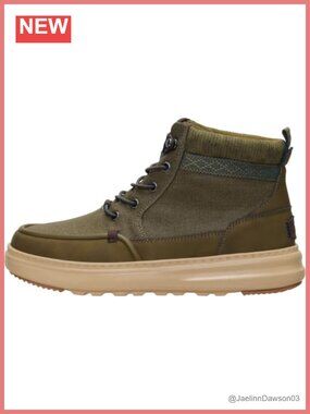 Waxed Canvas Water Repellent Ankle Hiking Boot Easy On